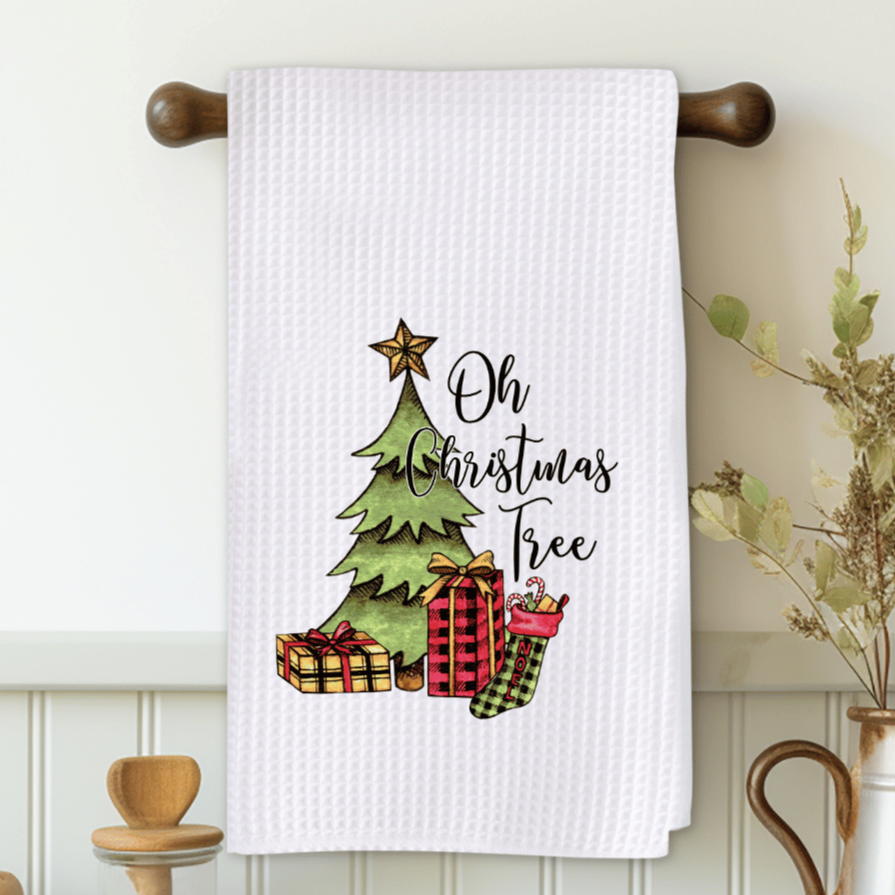 Oh Christmas Tree Microfiber Decorative Towel