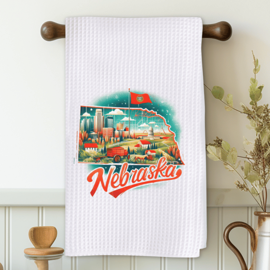 Nebraska Microfiber Decorative Towel