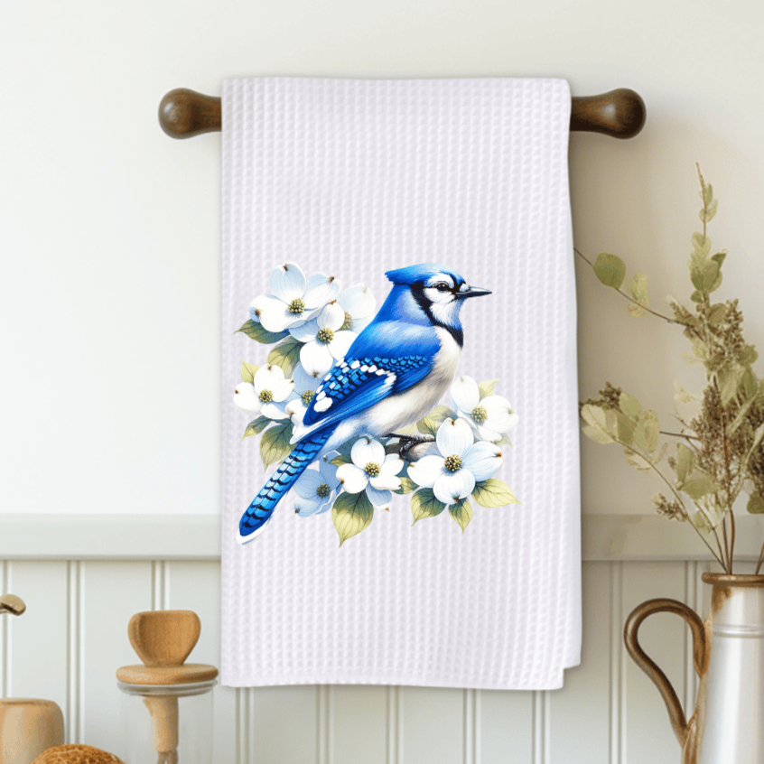 Blue Jay Microfiber Decorative Towel