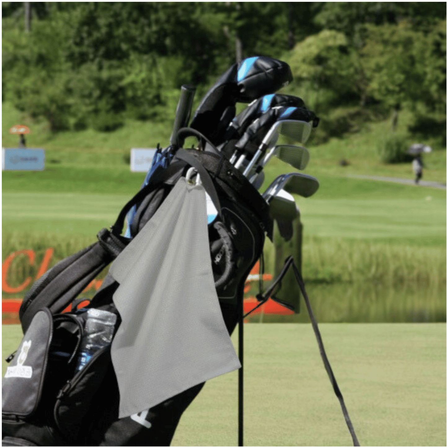 Golf With A Chance of Beer Grommeted Microfiber Golf Towel