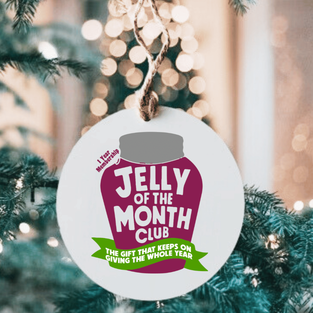 Jelly Of The Month Club Large Metal Ornament