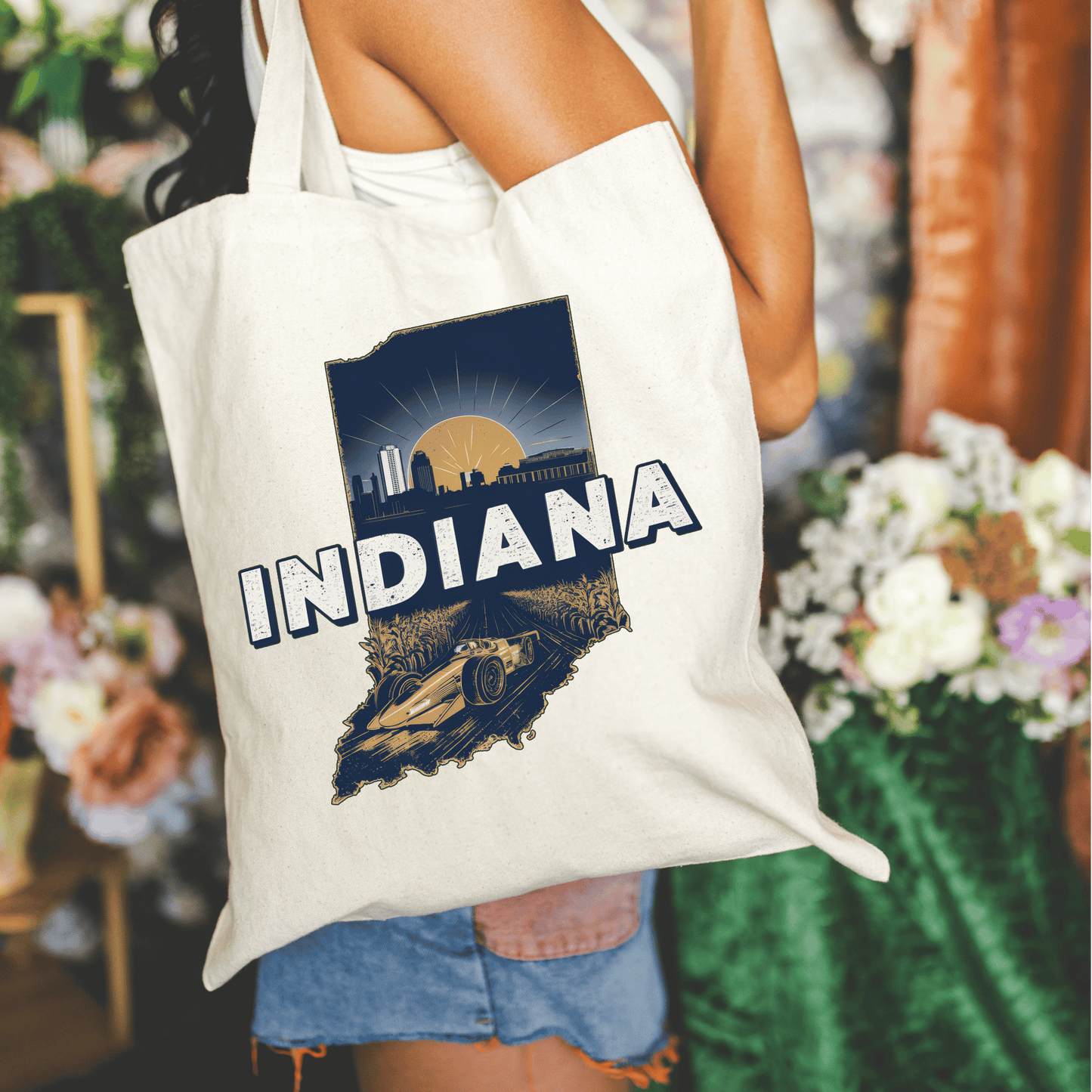 Indiana 15x16 Canvas Tote Bag