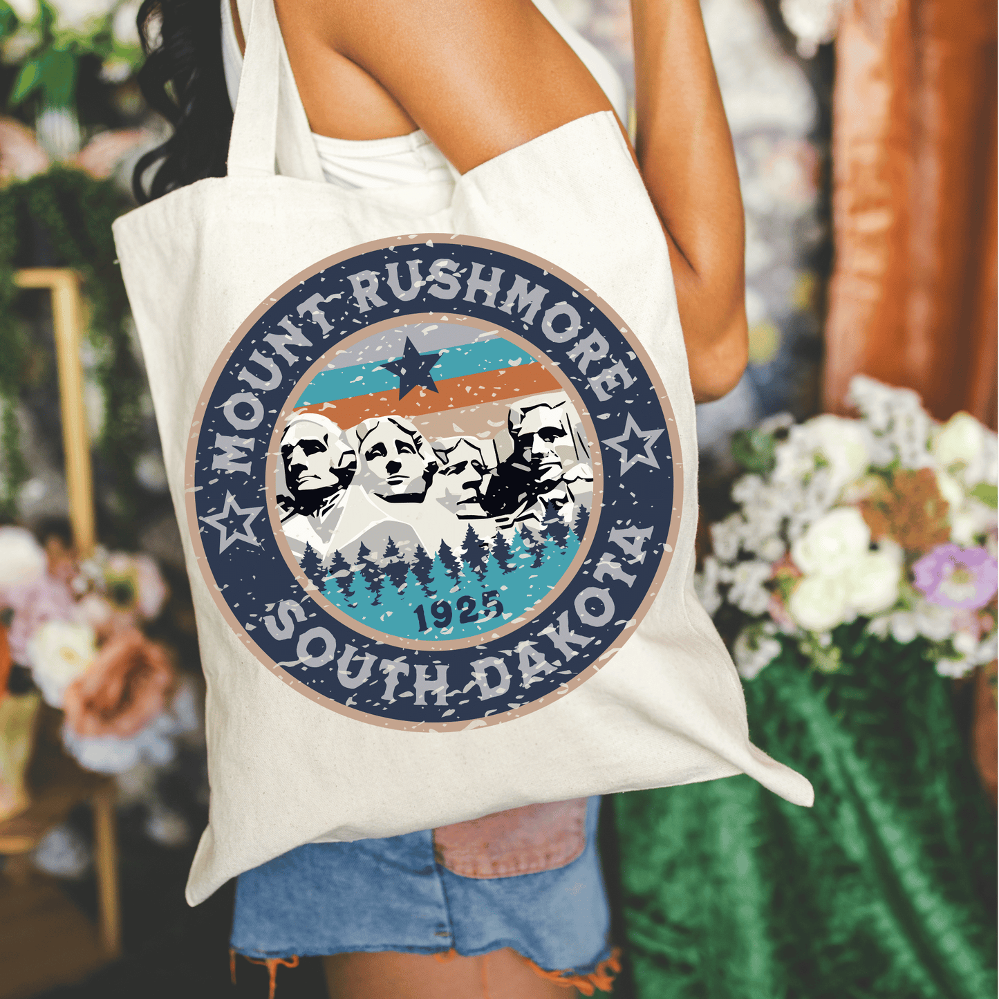 Mount Rushmore 15x16 Canvas Tote Bag