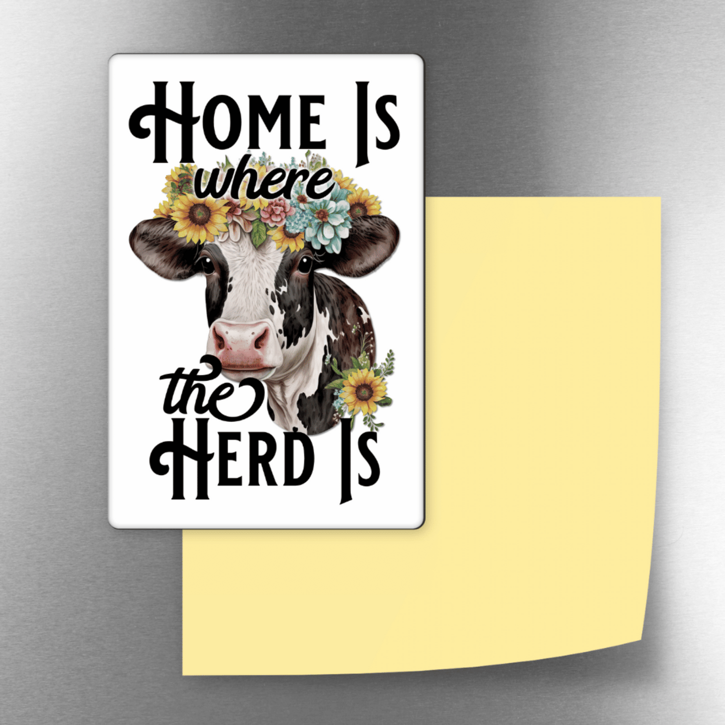 Home Is Where The Herd Is Decorative 4x3 Magnet