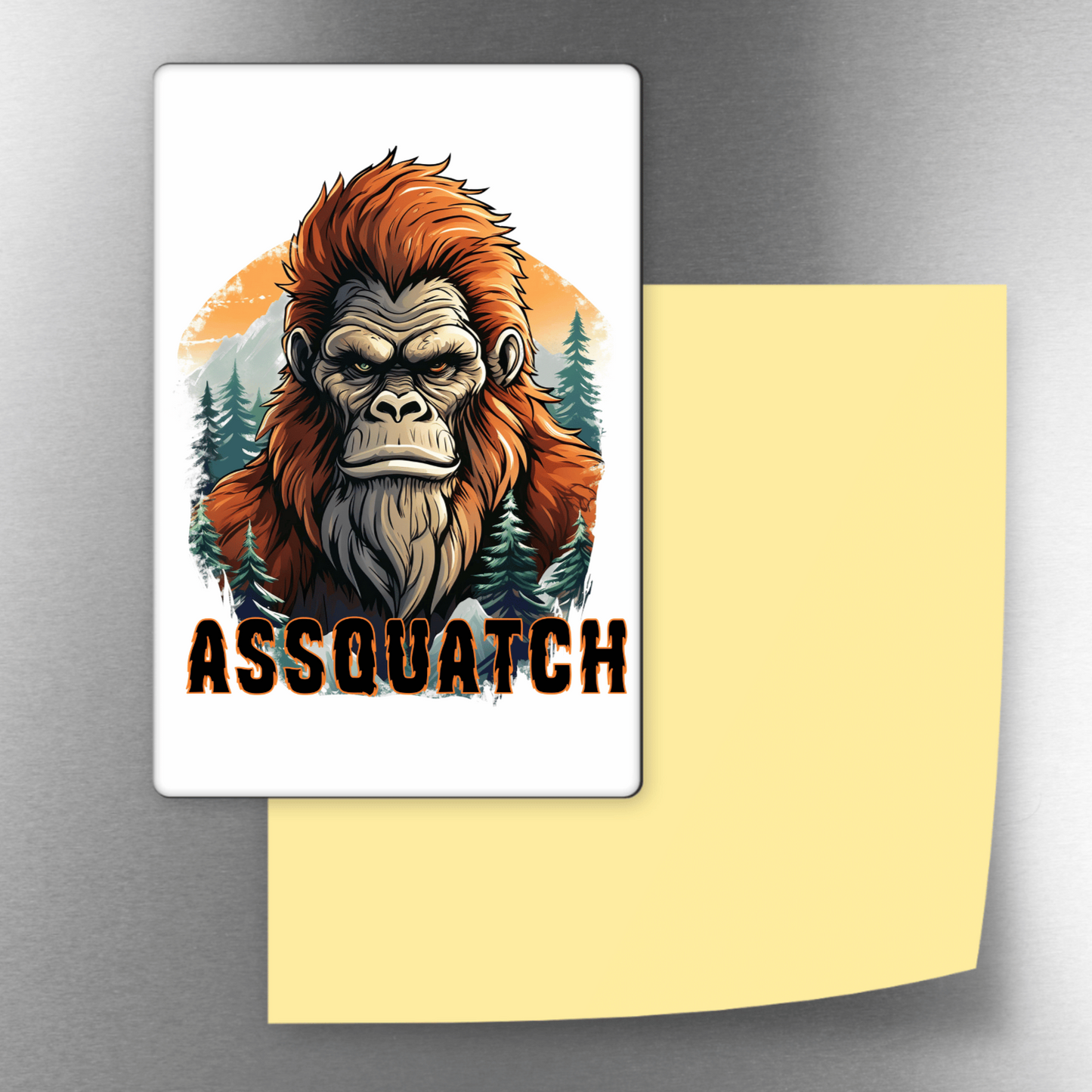 Assquatch Sasquatch Decorative 4x3 Magnet