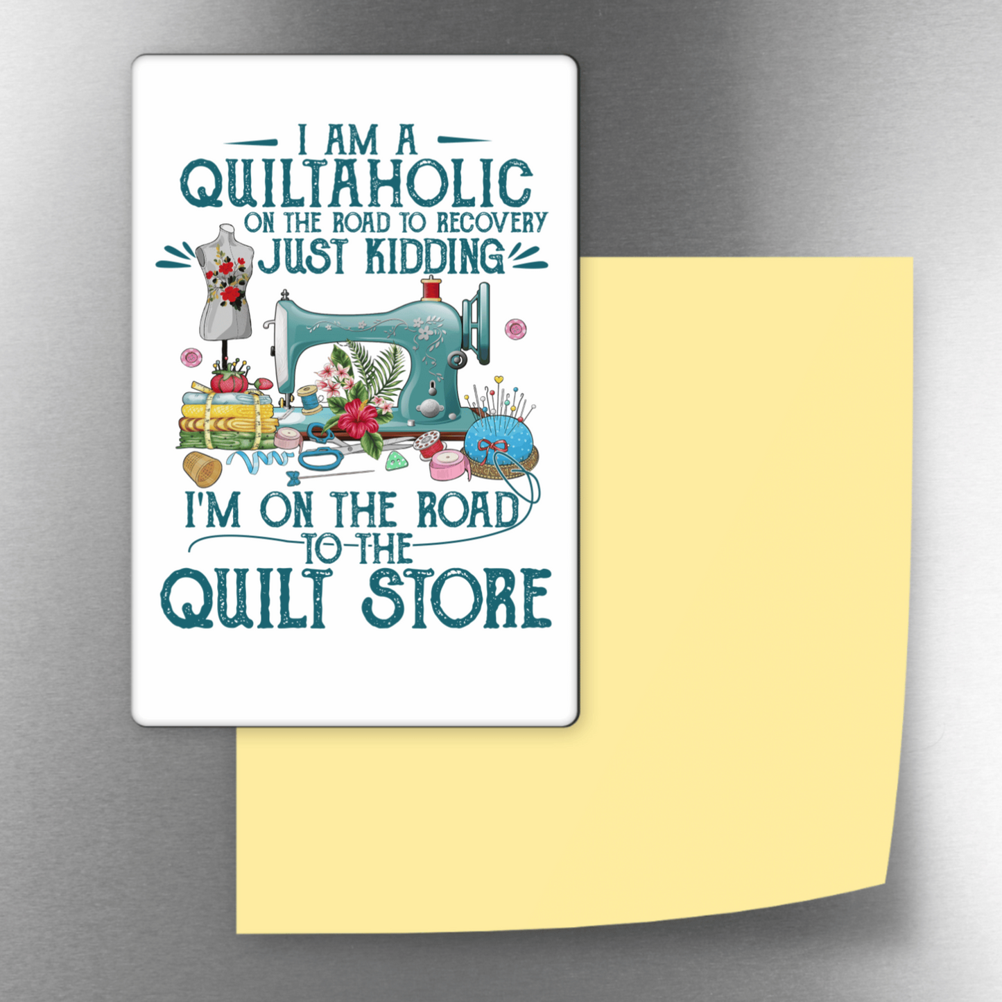 Quiltaholic Decorative 4x3 Magnet
