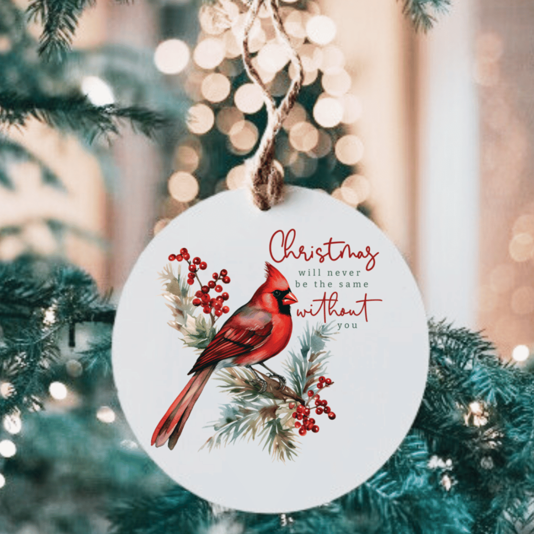 Christmas Without You Large Metal Ornament