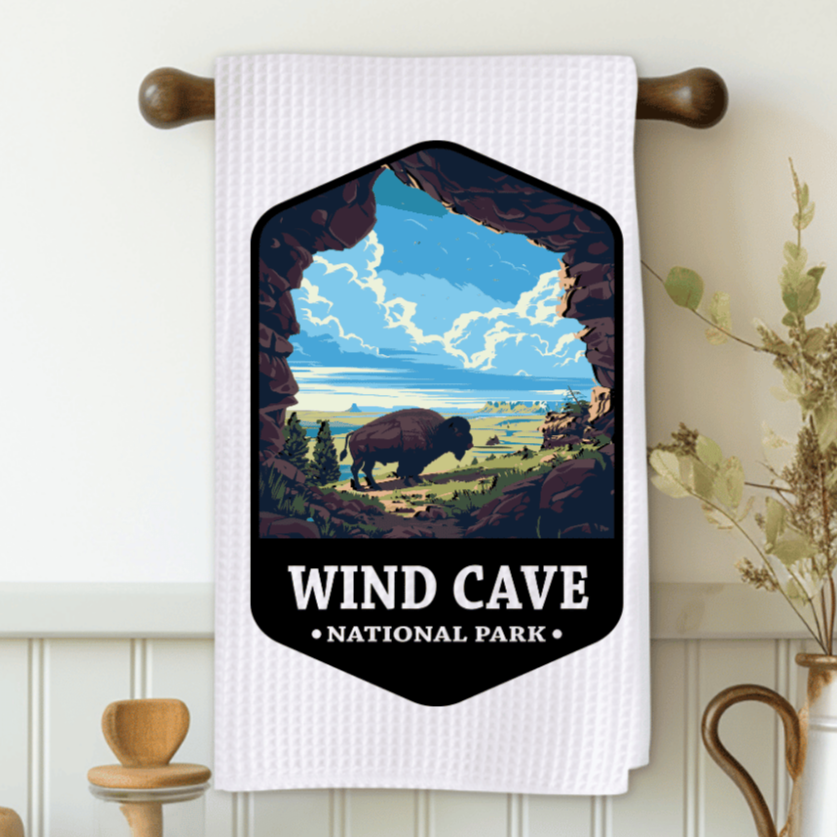 Wind Cave Buffalo Microfiber Decorative Towel