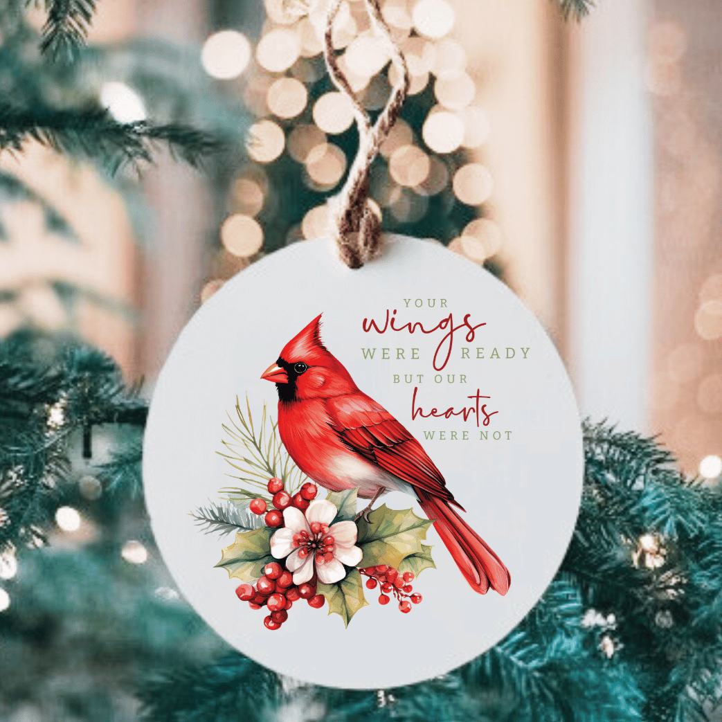 Your Wings Were Ready But Our Hearts Were Not Small MDF Wood Ornaments