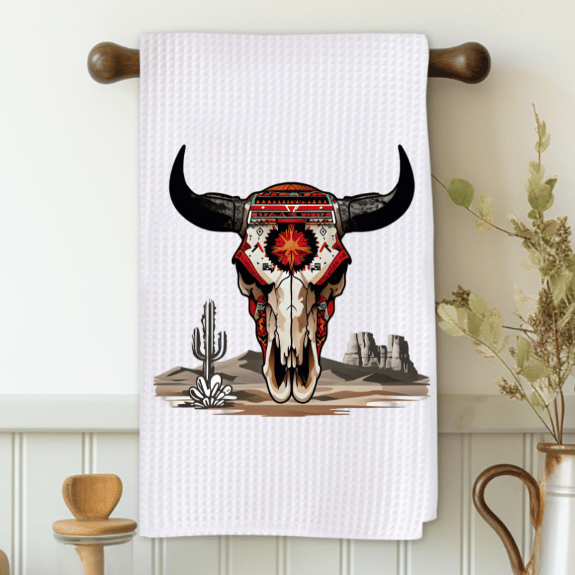 Desert Skull Microfiber Decorative Towel