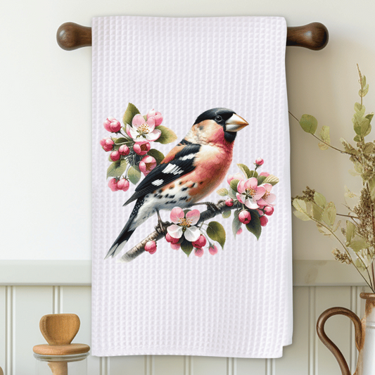 Bird and Cherry Blossom Microfiber Decorative Towel