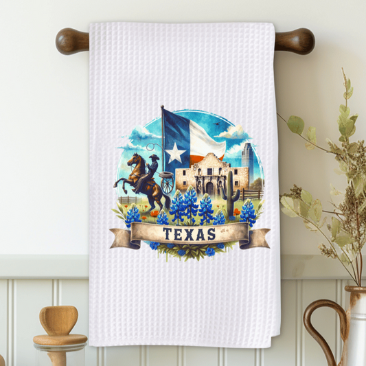 Texas Alamo Microfiber Decorative Towel