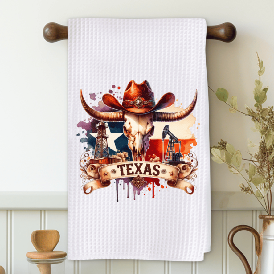 Texas Longhorn Microfiber Decorative Towel