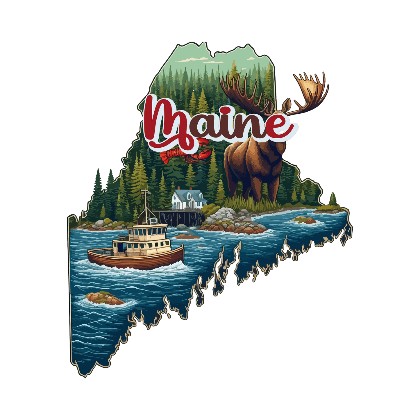 Maine Microfiber Decorative Towel