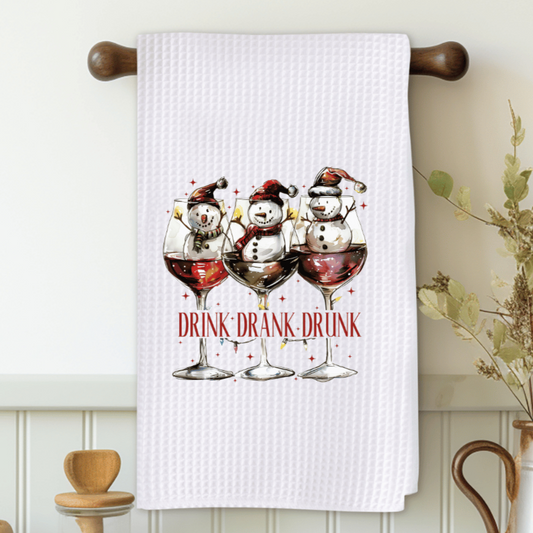 Drink Drank Drunk Microfiber Decorative Towel