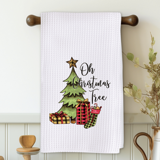 Oh Christmas Tree Microfiber Decorative Towel