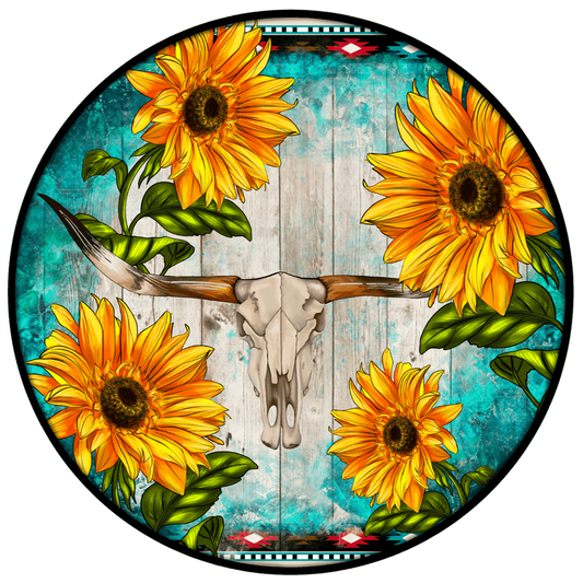 Cow Skull Car Coaster Set