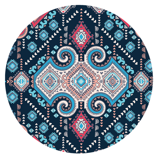 Paisley Blue Car Coaster Set