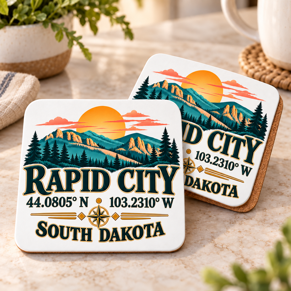 CSC-MTD6 — Rapid City Coordinates | MY TOWN COLLECTION product mockup