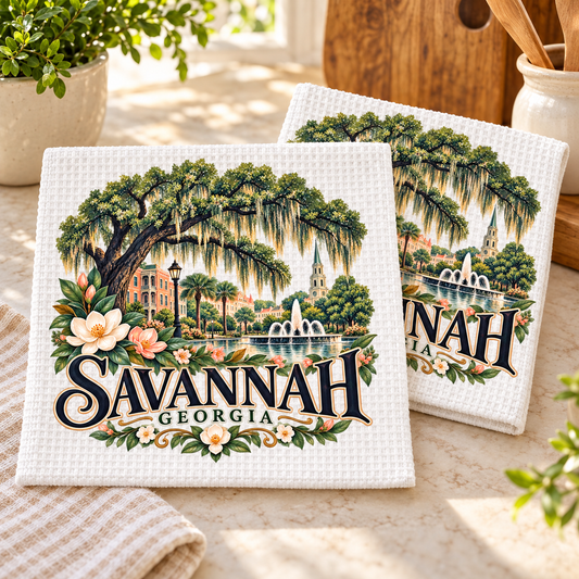 DC-MTD4 — Savannah Live Oak & Fountain | MY TOWN COLLECTION product mockup