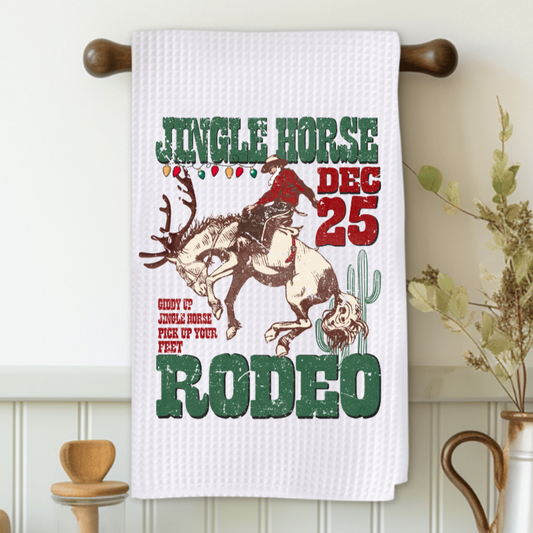Jingle Horse Rodeo Microfiber Decorative Towel