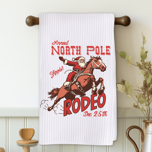 North Pole Rodeo Microfiber Decorative Towel