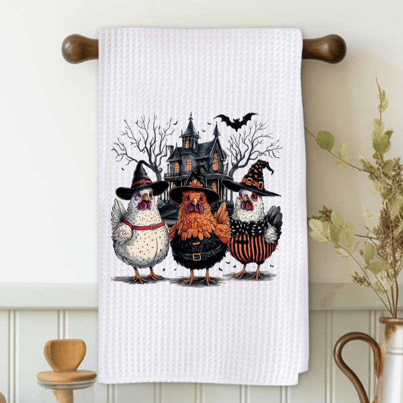 Spooky Chicken Microfiber Decorative Towel