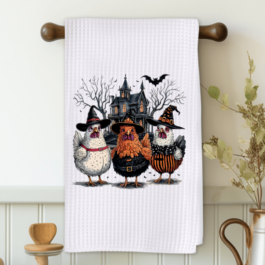 Spooky Chicken Microfiber Decorative Towel