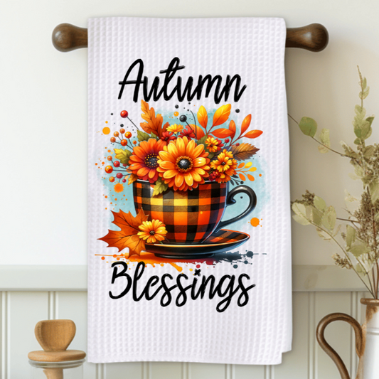 Autumn Blessings Microfiber Decorative Towel