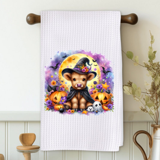 Halloween Cow Microfiber Decorative Towel