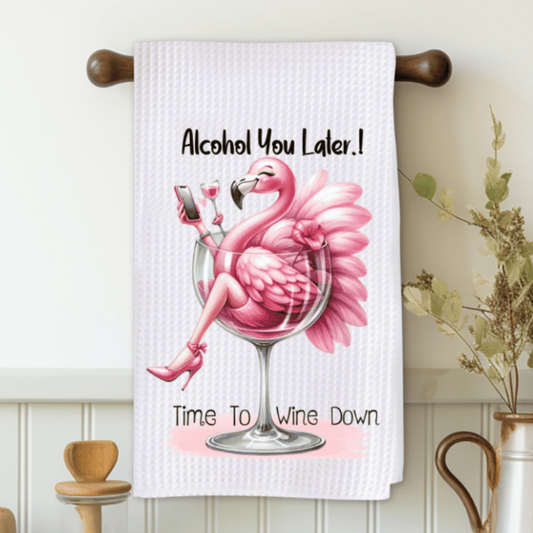 Alcohol You Later Microfiber Decorative Towel