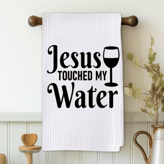 Jesus Touched My Water Microfiber Decorative Towel