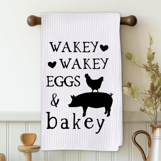 Wakey Wakey Microfiber Decorative Towel