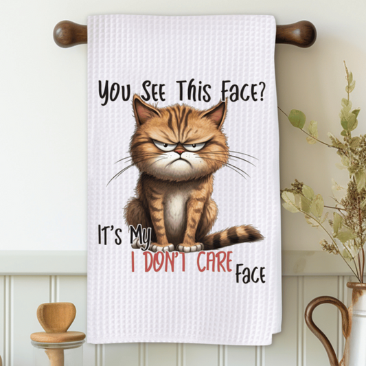 You See This Face Microfiber Decorative Towel