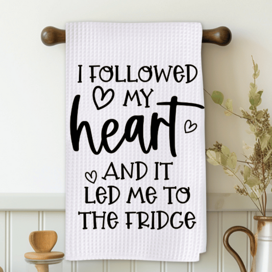 I Followed My Heart Microfiber Decorative Towel