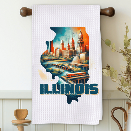 Illinois Microfiber Decorative Towel