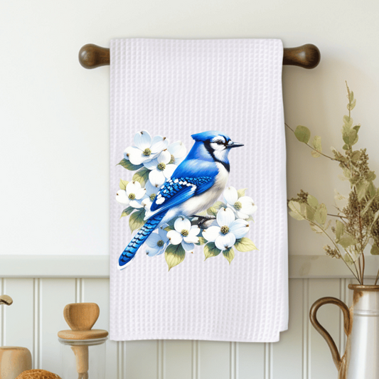 Blue Jay Microfiber Decorative Towel