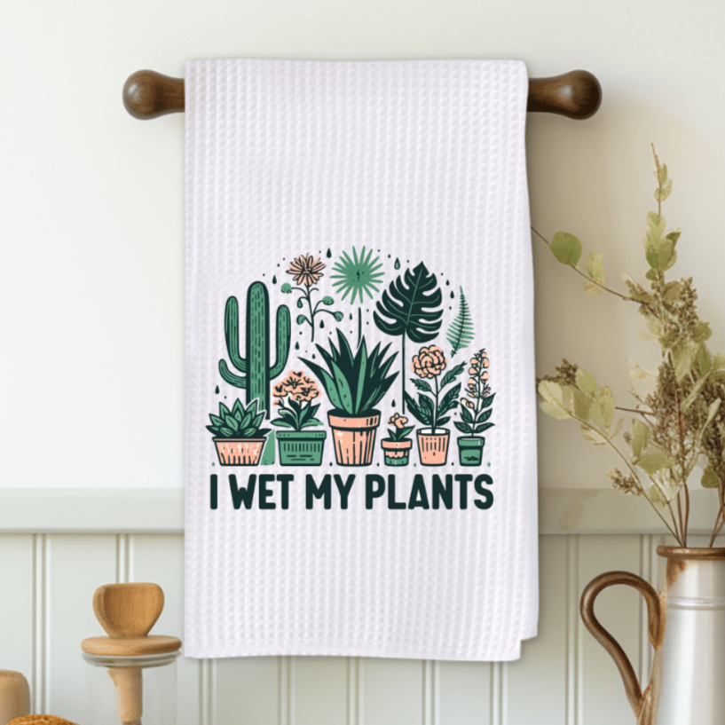 I Wet My Plants Microfiber Decorative Towel