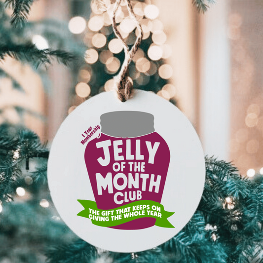 Jelly Of The Month Club Large Metal Ornament