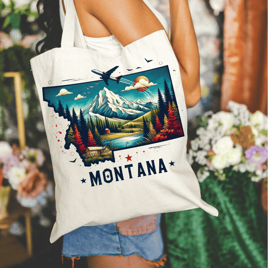 Montana 15x16 Canvas Tote Bag