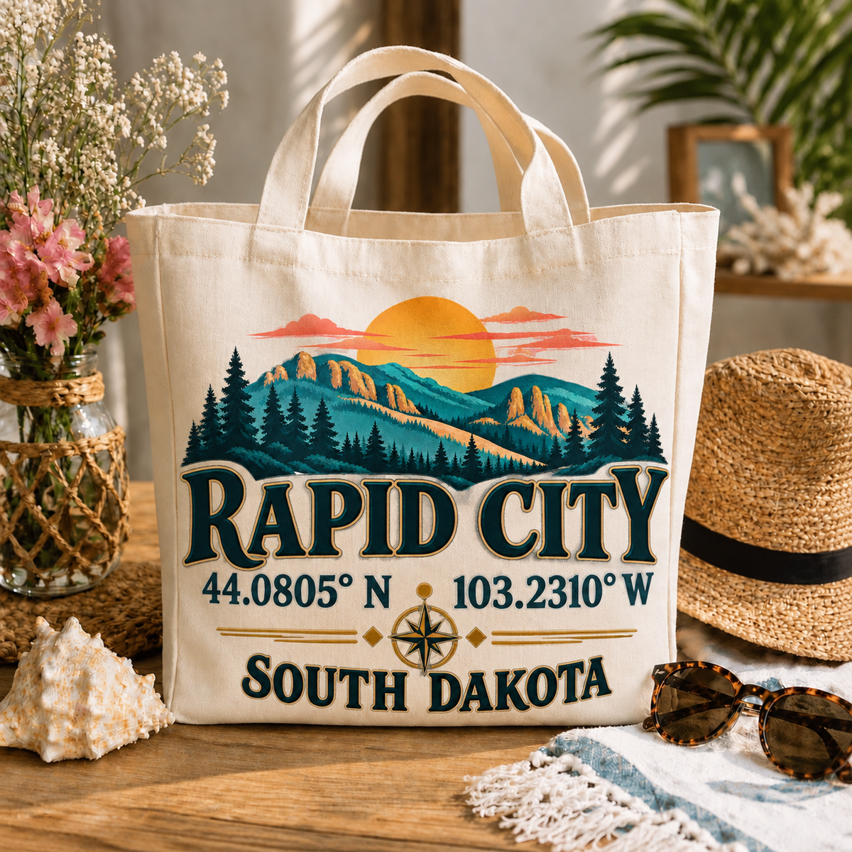 LGT-MTD6 — Rapid City Coordinates | MY TOWN COLLECTION product mockup