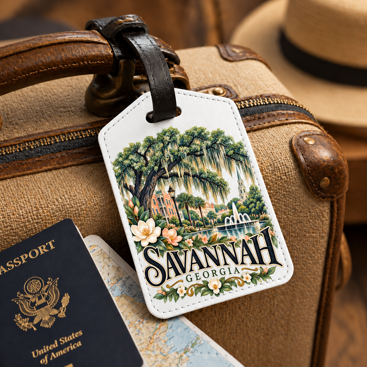 LUG-MTD4 — Savannah Live Oak & Fountain | MY TOWN COLLECTION product mockup