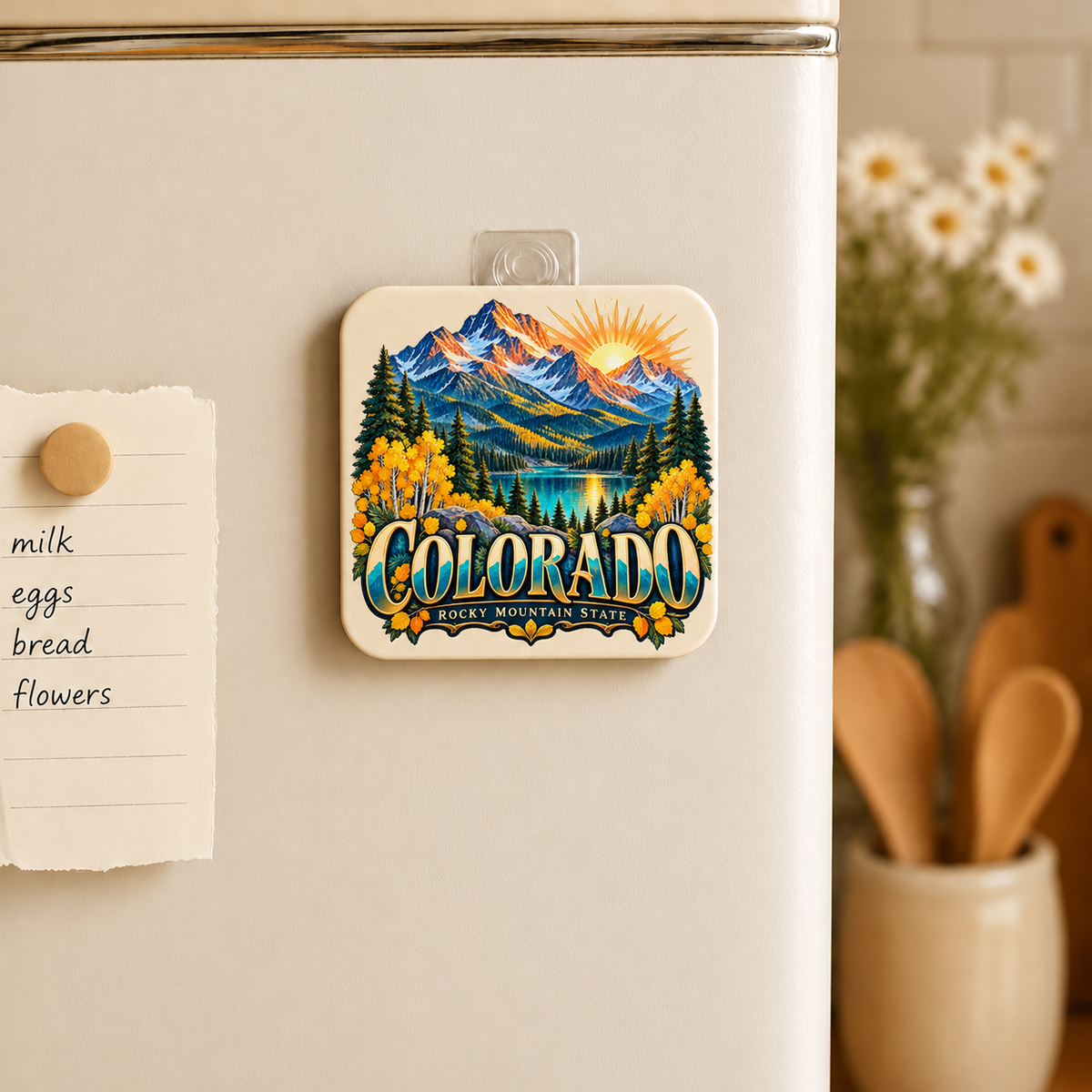 MAG-MTD2 — Colorado Mountain Sunrise & Aspens | MY TOWN COLLECTION product mockup