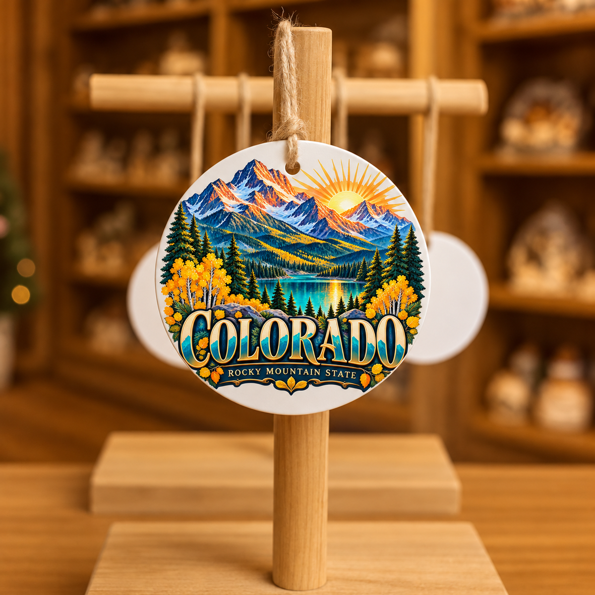 MTO-MTD2 — Colorado Mountain Sunrise & Aspens | MY TOWN COLLECTION product mockup