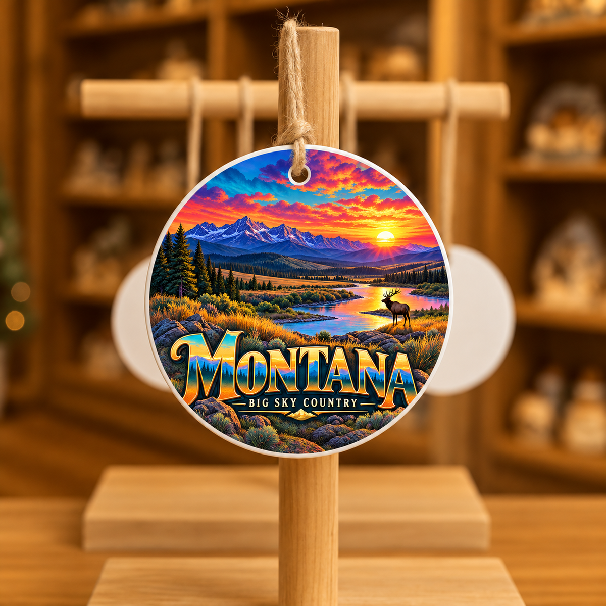 MTO-MTD3 — Montana Big Sky River Sunset | MY TOWN COLLECTION product mockup