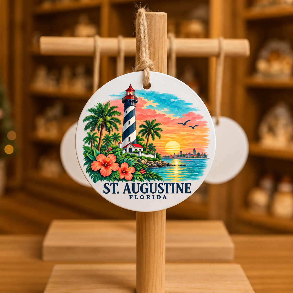 MTO-MTD8 — St. Augustine Lighthouse Sunset | MY TOWN COLLECTION product mockup
