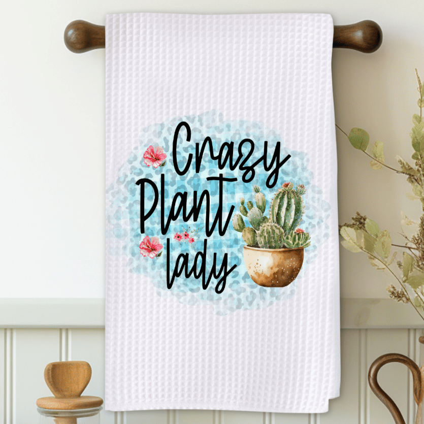 Crazy Plant Lady Microfiber Decorative Towel