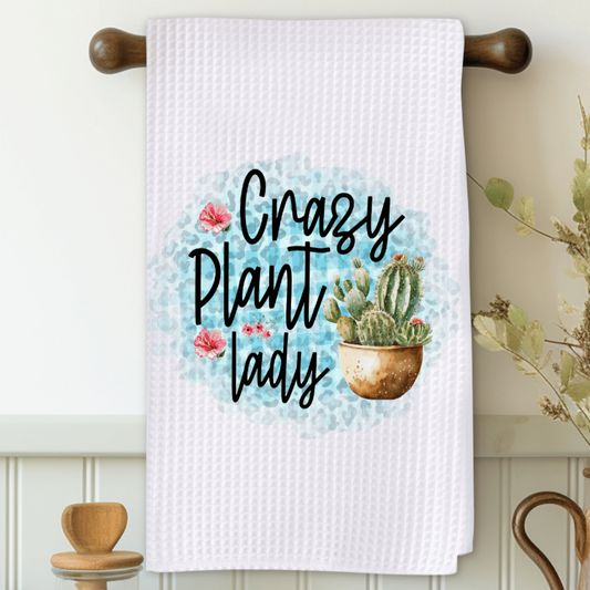 Crazy Plant Lady Microfiber Decorative Towel