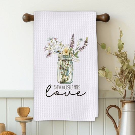 Show Yourself More Love Microfiber Decorative Towel