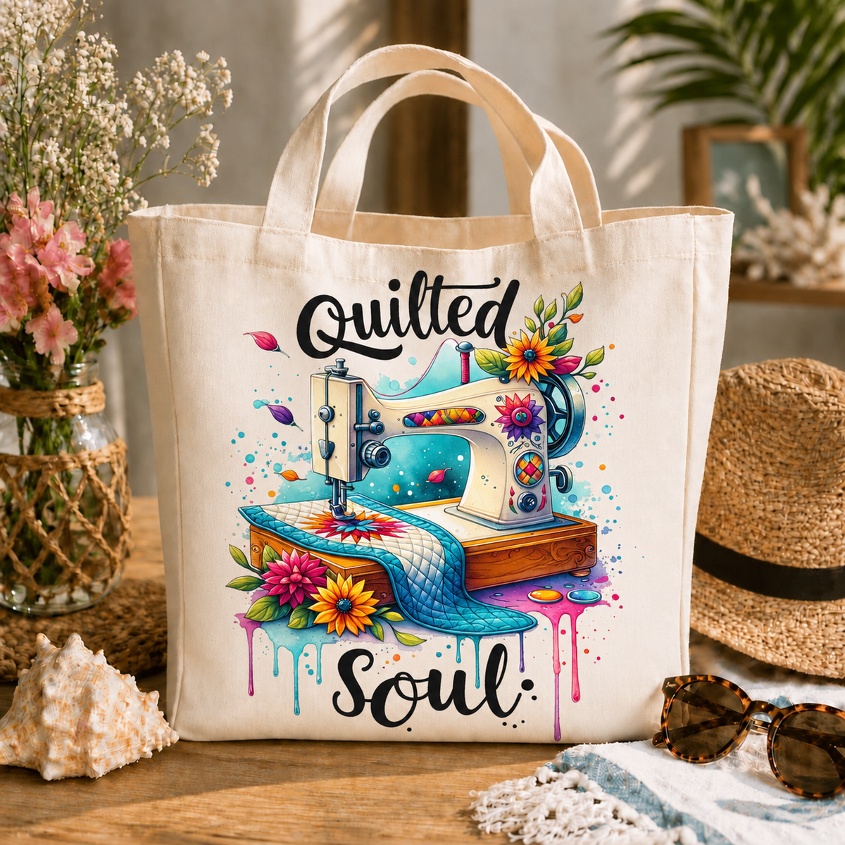 Quilted Soul design 1507 on large tote